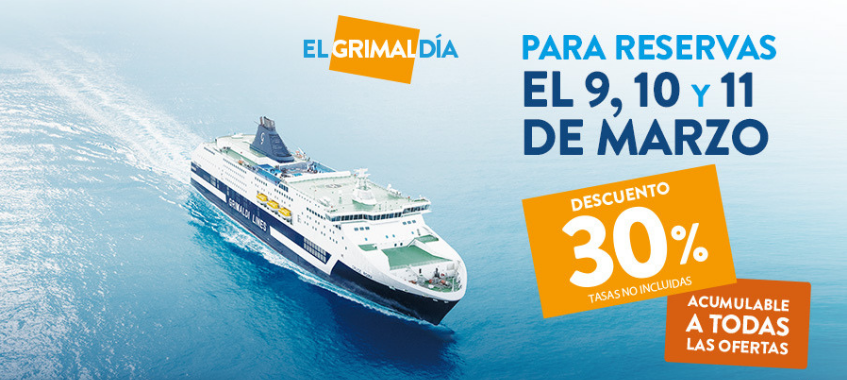 Imagen de Hasta 60% de descuento para viajar con Grimaldi